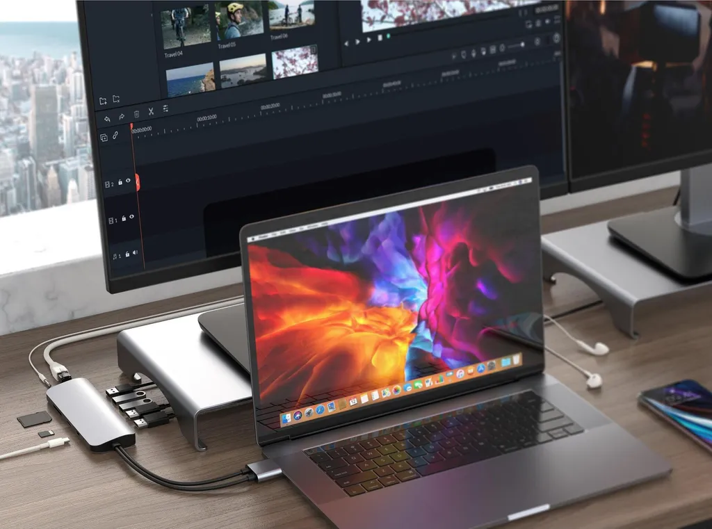 Hub USB-C pour résoudre le manque de ports sur MacBook Pro et Air gris sidéral - 10