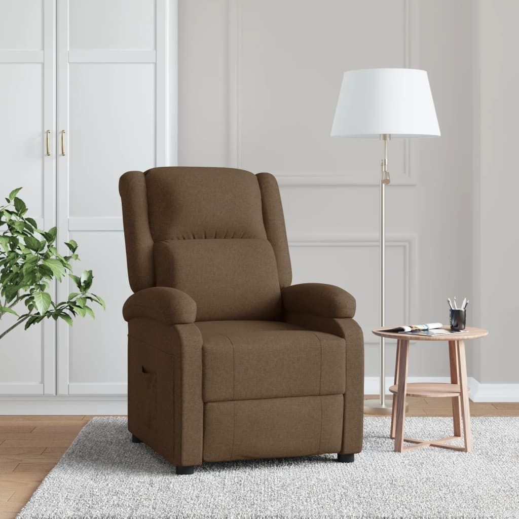 Möbel Relaxsessel Braun Stoff - Fernseh- & Relaxsessel 340183