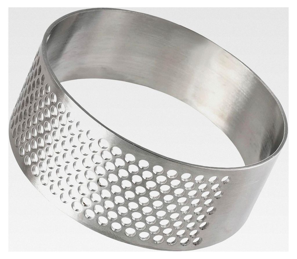 Knoblauchpresse, Knoblauchwippe, 8 x 8 x 3,5 cm, Edelstahl