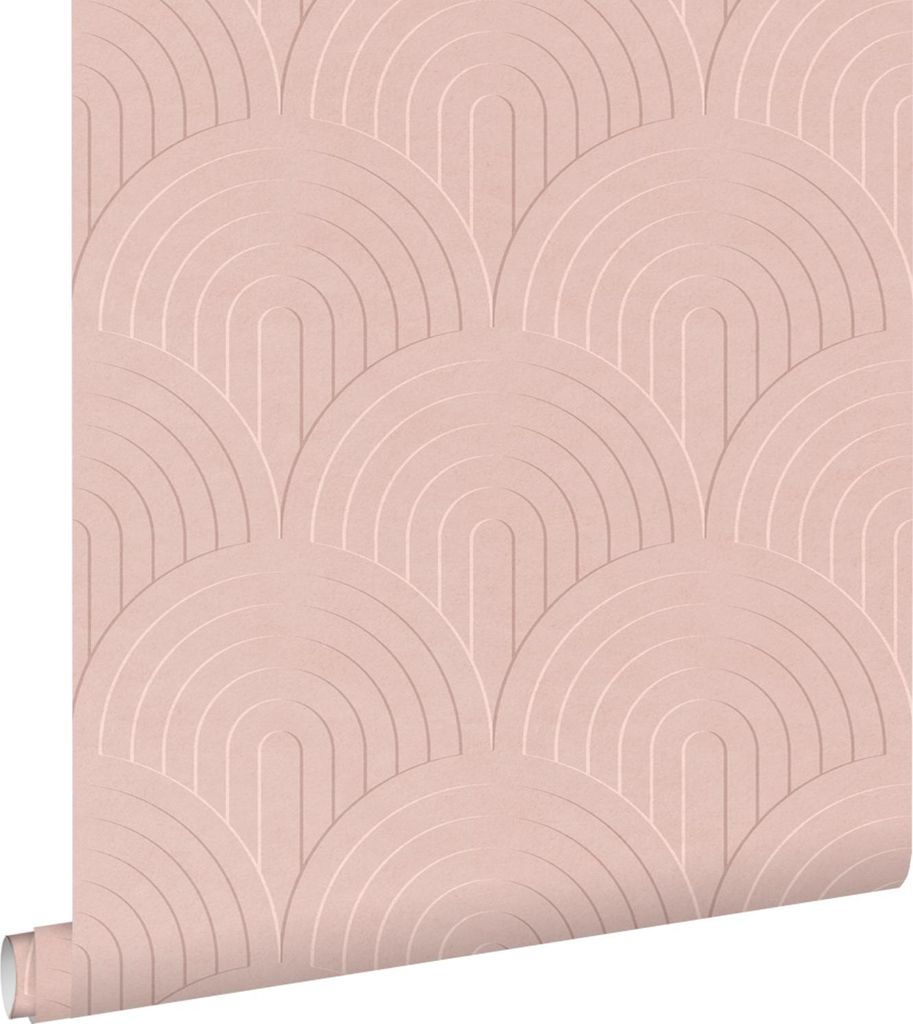 ESTAhome Tapete 3D Muster Rosa 53 cm x 10.05 m