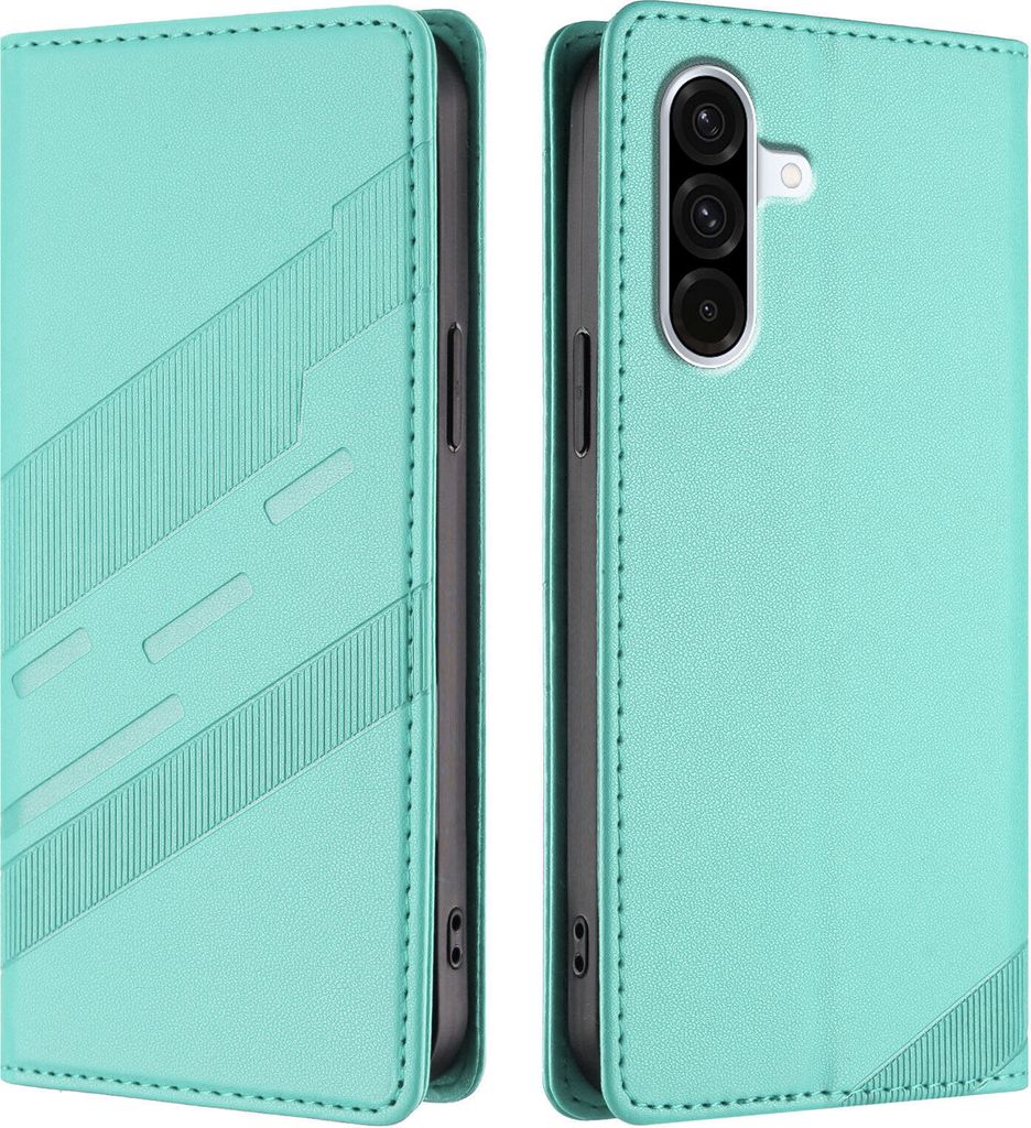 Hülle für Samsung Galaxy A36 5G, Kunstleder Brieftaschen Handyhülle mit Kartenfach und Standfunktion Türkis