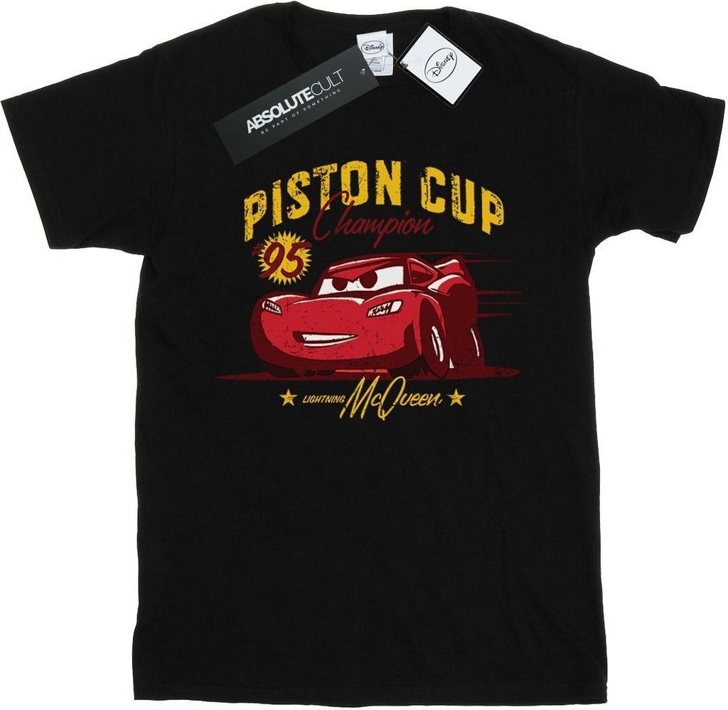 Disney - "Cars Piston Cup Champion" T-Shirt für Jungen BI11865 (116) (Schwarz)