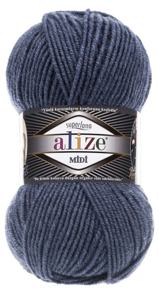 ALIZE Superlana Midi 203 Denim Melange Produktbild 