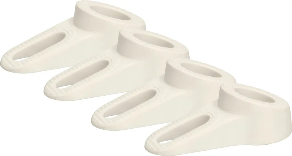 Butoirs de porte blancs double face en lot de 4 - Protection murale