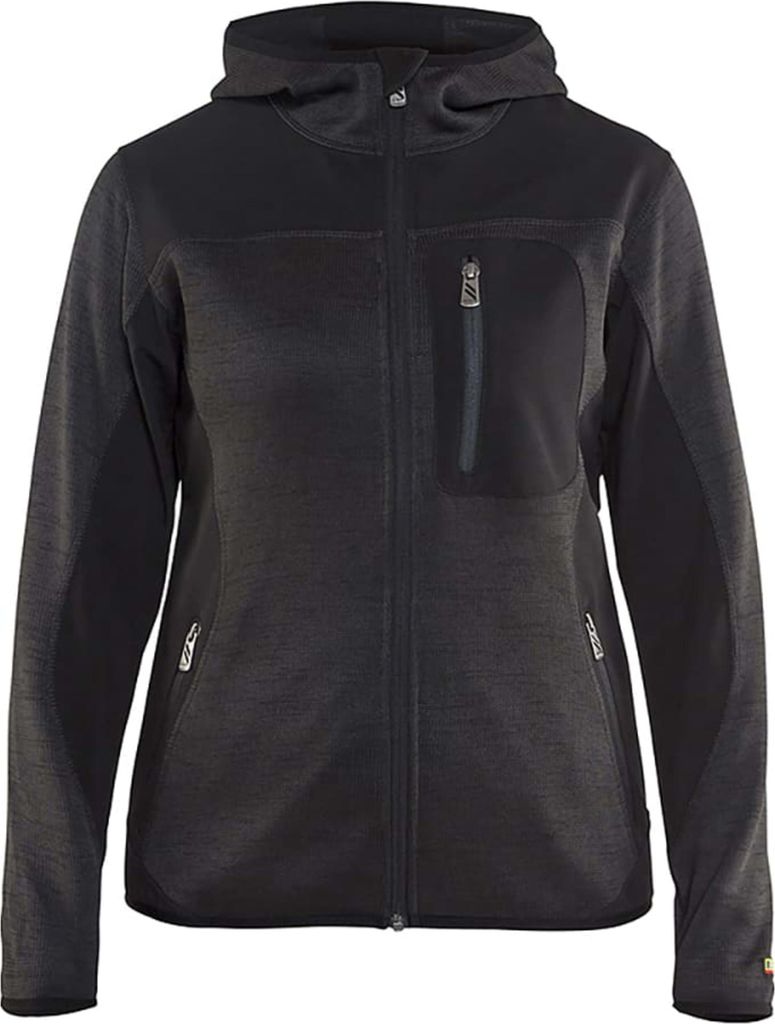 Blakläder Strick-Softshell-Jacke 49312117 dunkelgrau/schwarz Uni, 3XL