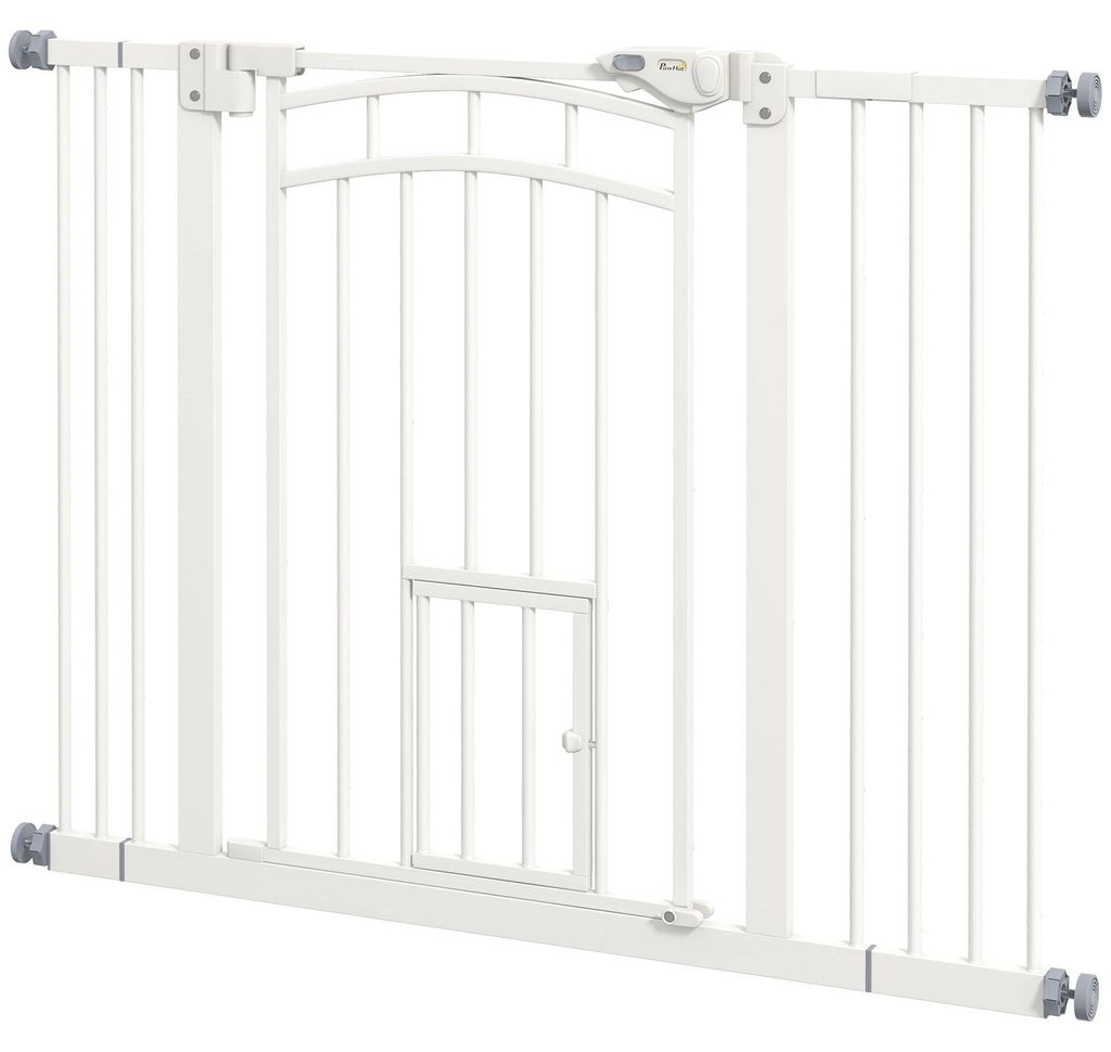 PawHut 74-100 cm Hunde Treppenschutzgitter, Produktbild 