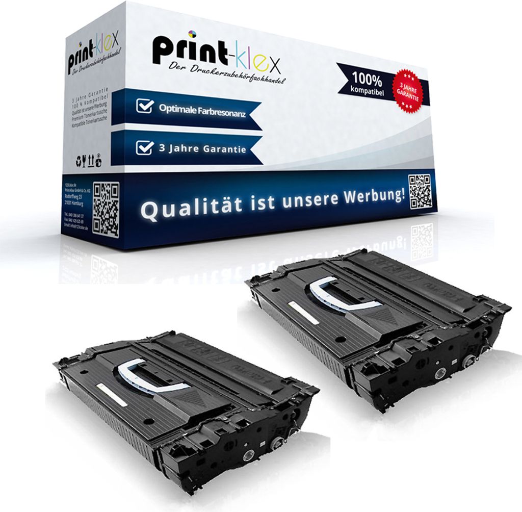 2x Kompatible Tonerkartuschen für Canon LBP5060 C8543X 43X HP43X 43X 43 Black Schwarz - Office Plus Serie