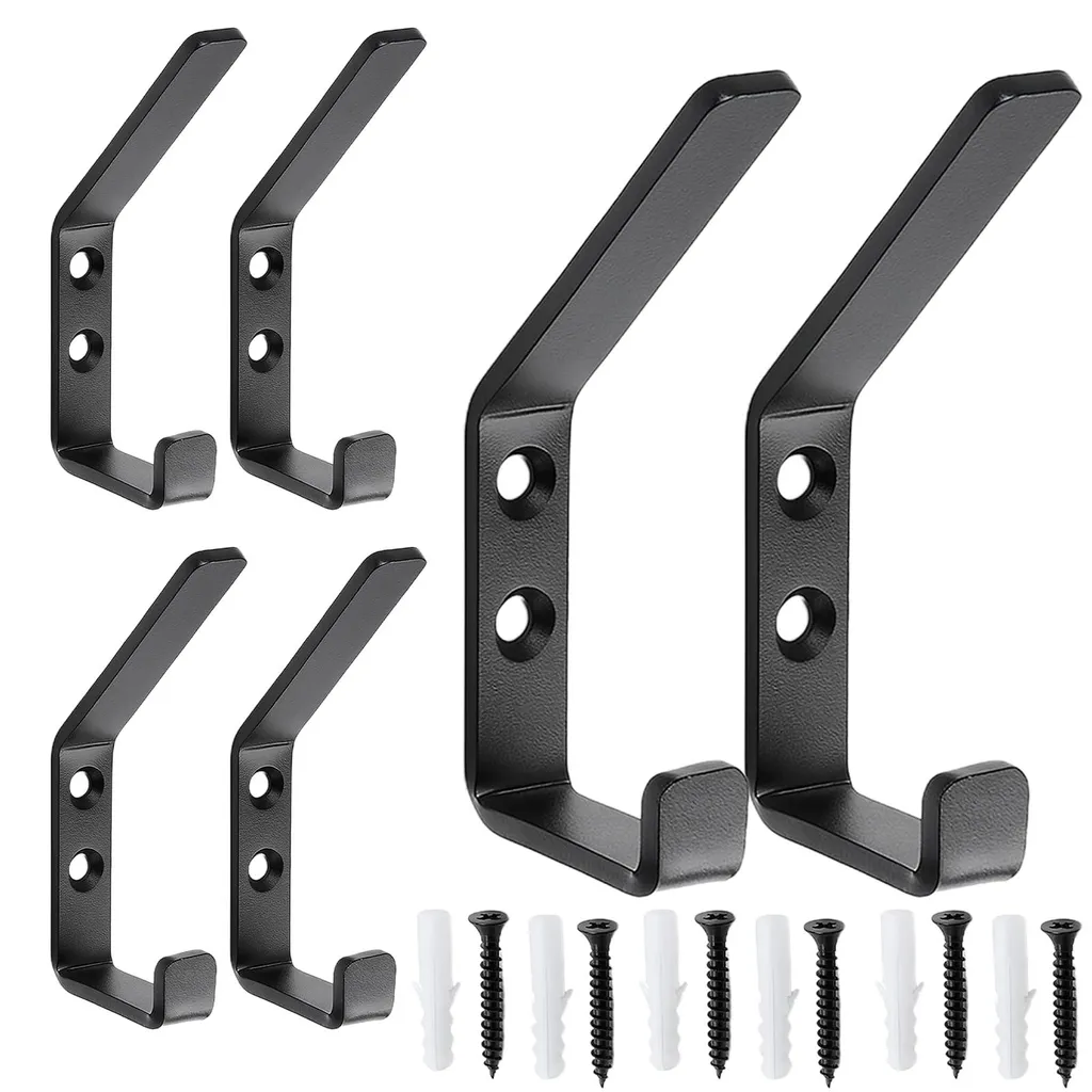 Lot de 6 crochets pour panneaux acoustiques et cloisons sèches noirs