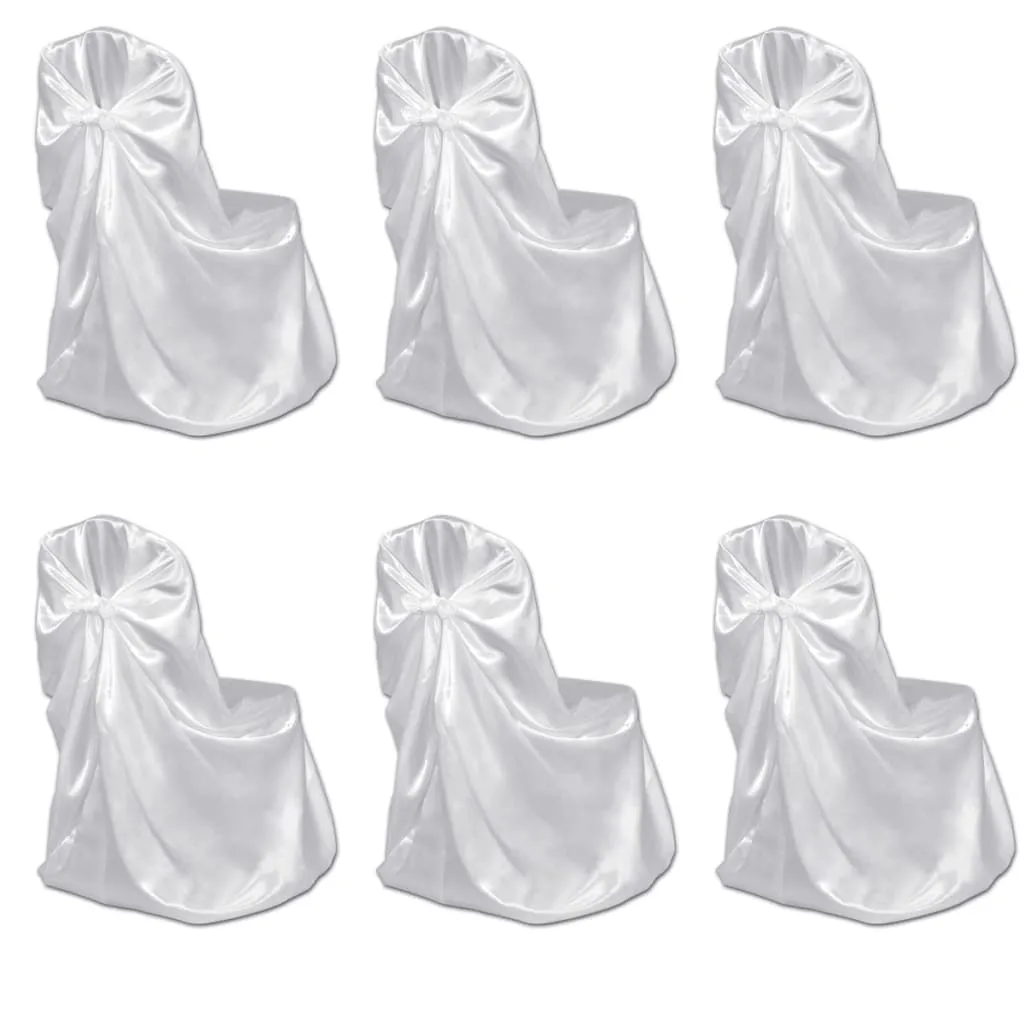 Housses de chaises pour banquet de mariage 12 pcs. Blanc universelles
