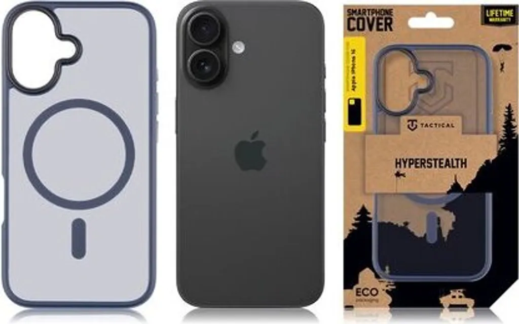 Cover MagForce Hyperstealth iPhone 16 Blu Profondo | Protezione Tattica