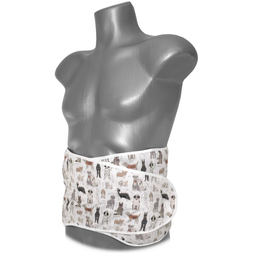 Bio-Körnerkissen - Großes Wärmekissen - Gürtel mit Klettverschluss für Rücken - Lenden. Wärme & Kälte Rückenkissen - ca. 135cm lang - 7-Ka...