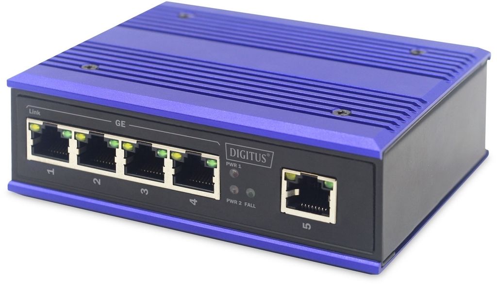 DIGITUS Industrial Gigabit Switch 5-Port Unmanaged