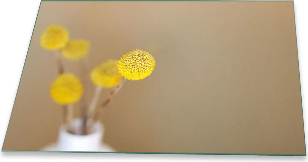 Coprifornelli Vetro 80x52 Fiori Gialli - Proteggi il Piano Cottura!