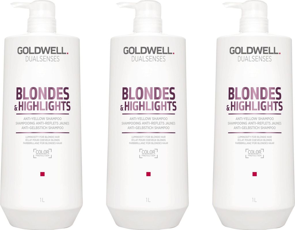 Dualsenses Blondes & Highlights Anti-Yellow Shampoo 3x1000 ml