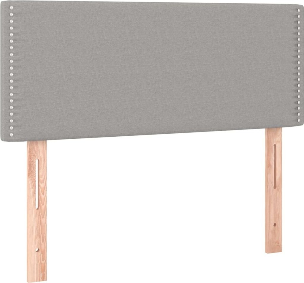 vidaXL Testiera grigio chiaro 80x5x78/88 cm in tessuto Immagine del prodotto 