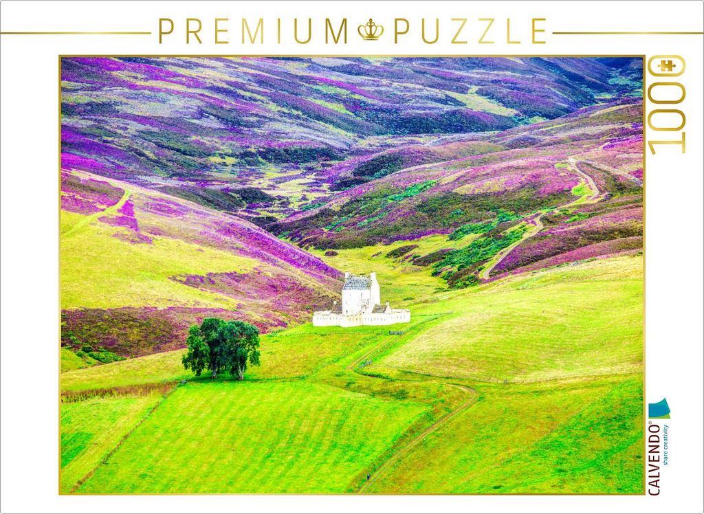 CALVENDO Puzzle Corgarff Castle in Aberdeenshire in Schottland | 1000 Teile Lege-Größe 64x48cm Foto-Puzzle für glückliche Stunden
