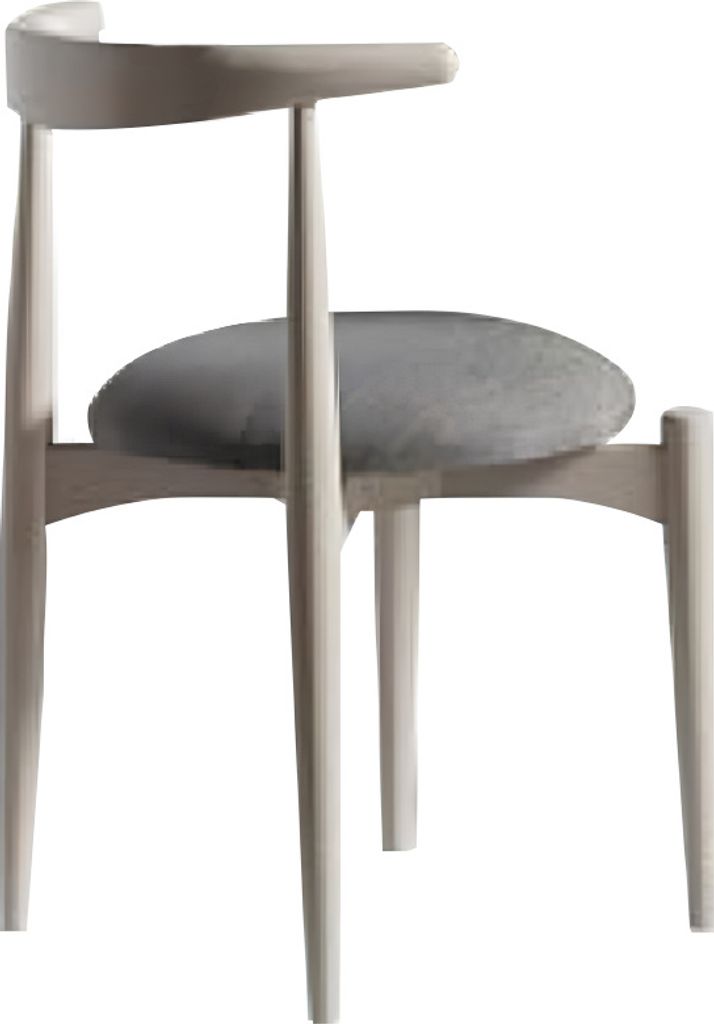 Küchenstuhl Esszimmerstuhl Holzstuhl ohne Armlehnen Beige Holz Modern