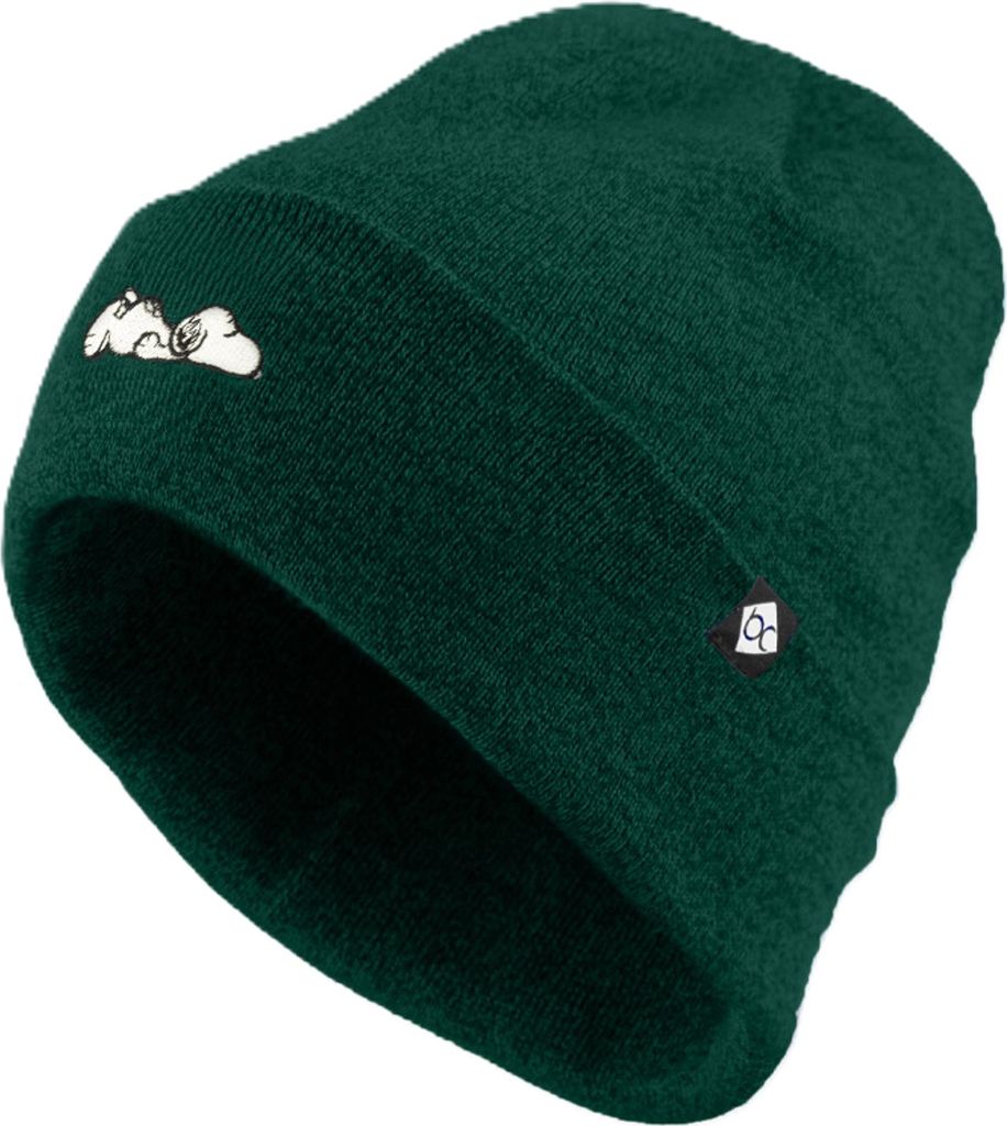 Bavarian Caps Stick-Haum "Peanuts: Snoopy" - dunkelgrün