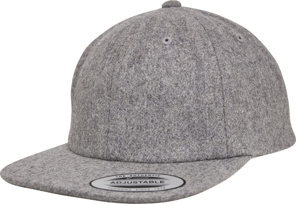 FLEXFIT 6502MC | Melton Cap - Metallverschluss - Farbe: Grey - Größe: One Size