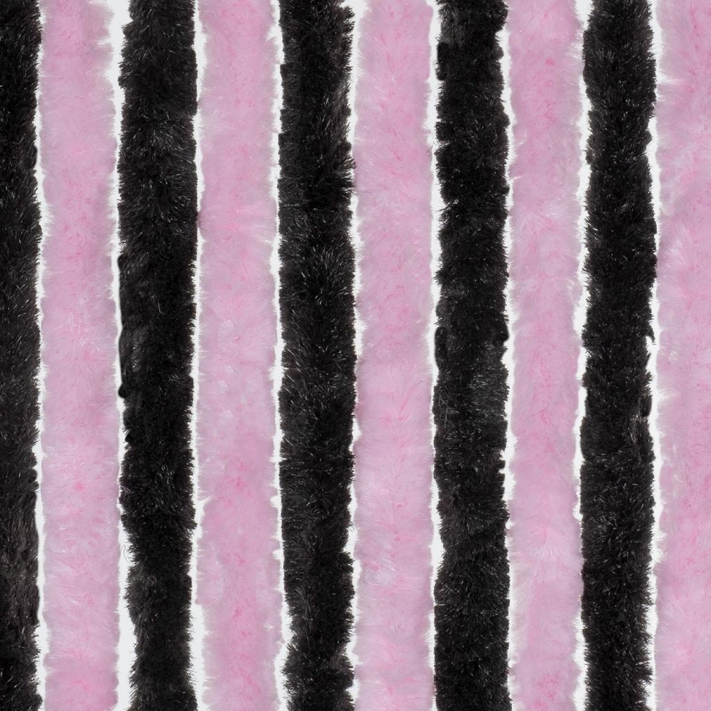 Moritz Flauschvorhang aus Chenille 90 x 200 cm pink schwarz Produktbild 
