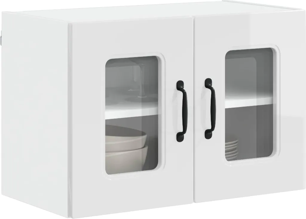 Pensile Cucina SYFAX Kalmar Bianco Lucido 60x31x40 cm | Mobiletto Muro