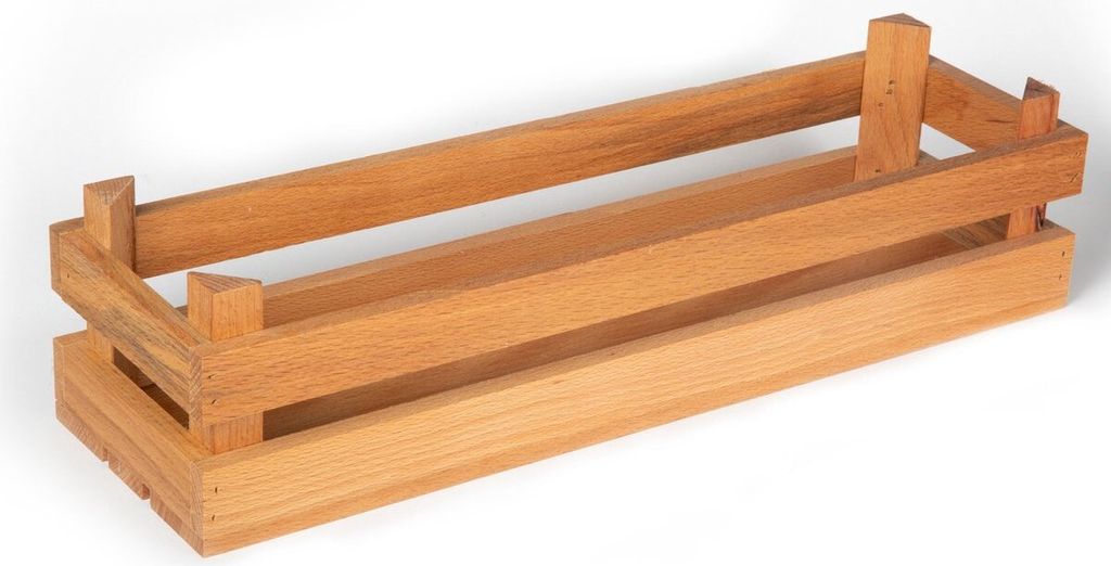 Joy Kitchen Holzkiste - Transporter | Servierkiste aus Holz | Vorratsdosenregal | Obstkiste | Servierset | Holzkiste | Transportkiste | Kisten |...