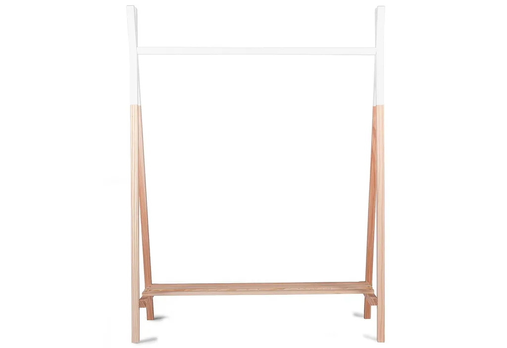 Stand Appendiabiti Tipi Design Nordico Legno Massello - Arredo Interni