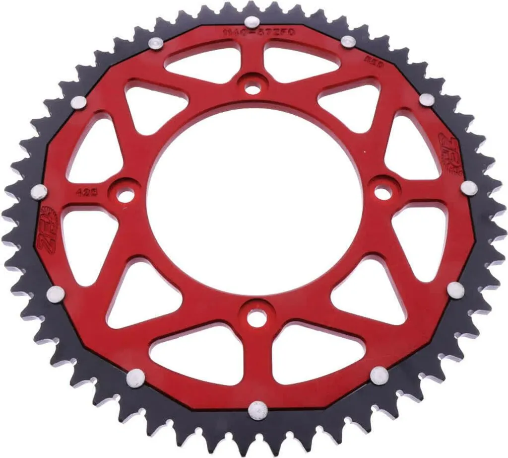 Couronne ZF 57 Dents Pas 428 Rouge Noir Dual pour Beta RR - Haute Qualité