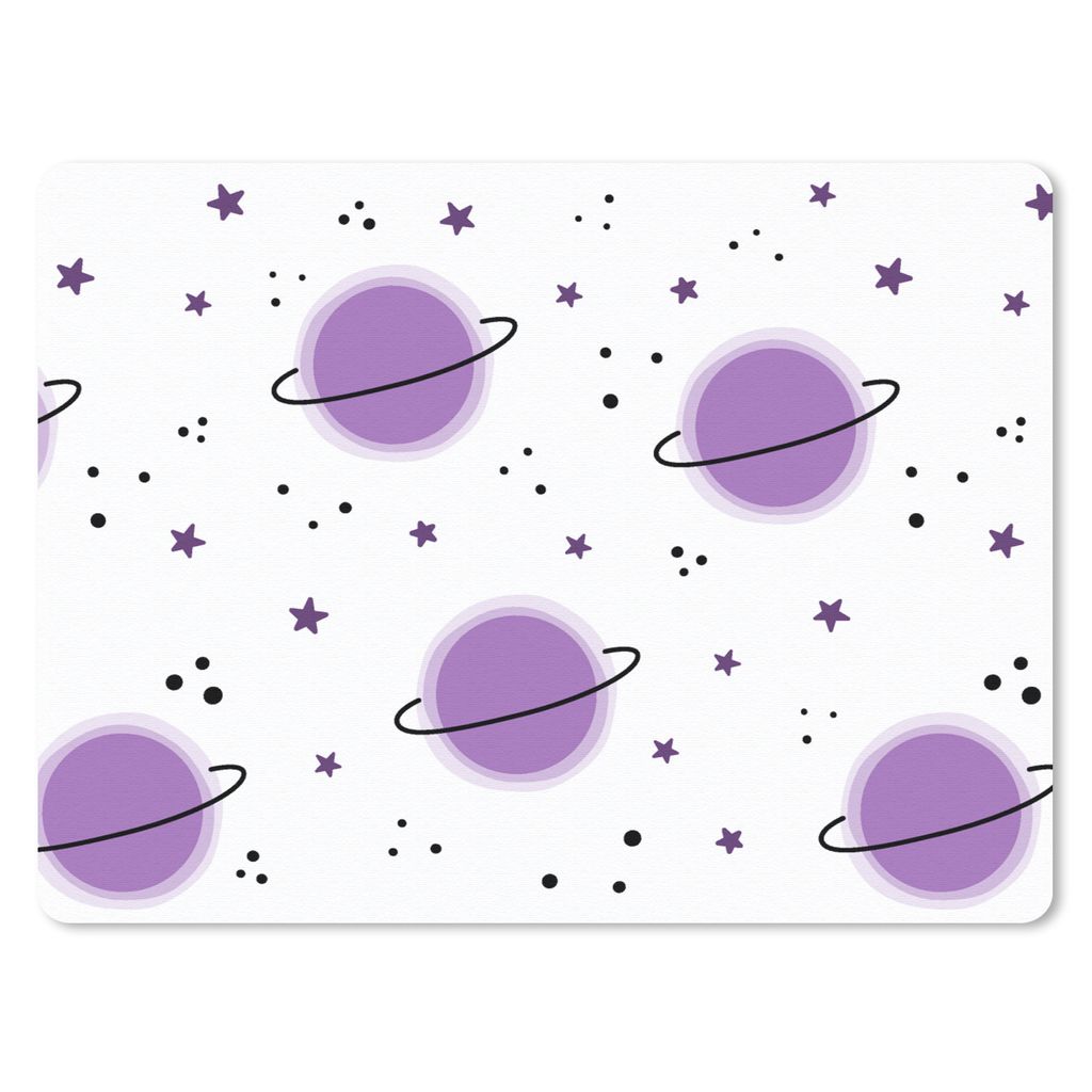 MuchoWow Mauspad Mousepad Weltraum - Planeten - Sterne - Raumfahrt - Muster 23x19 cm - Mousepads - Maus Mat - Pad - Mausunterlage - Schreibtischu...