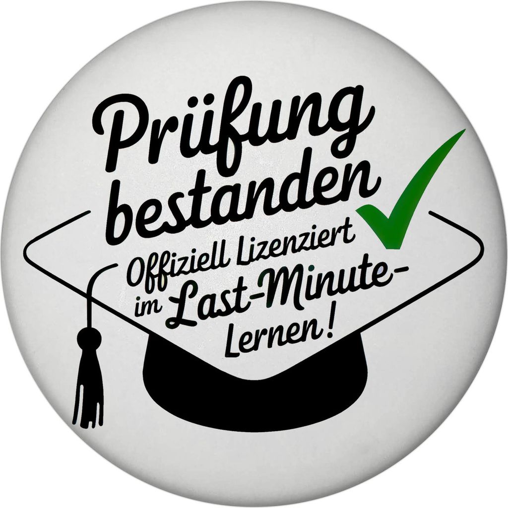 Abschlussmütze Magnet mit Flaschenöffner - Prüfung bestanden