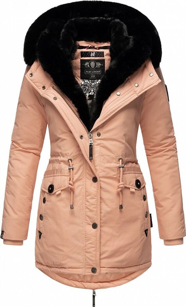 Higlles Damen Winter Parka - Gefütterte Winterjacke Mit Kapuze | Warme Outdoor Jacke Im Patchwork Design | Langarm Hoodie Für Kalte Tage