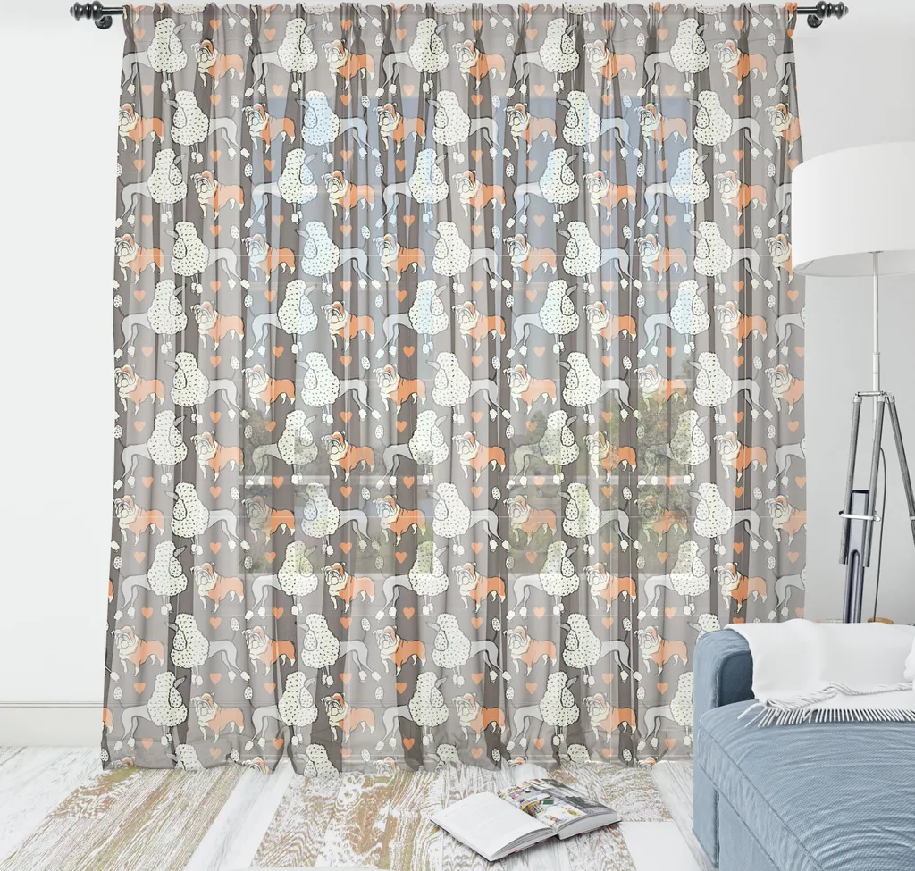 Arazzo Parete Lavabile ABAKUHAUS 160x274 - Bulldog Cocoa Multicolore