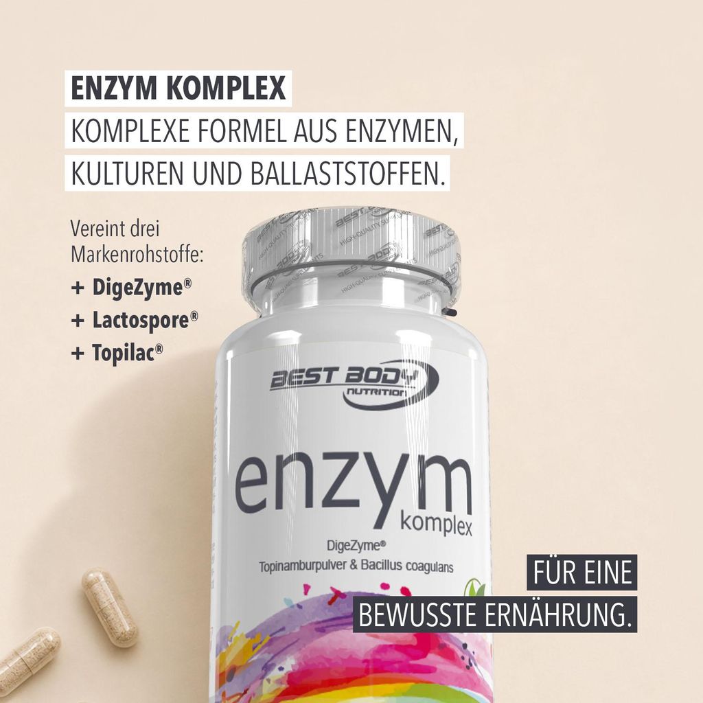 Best Body Nutrition - Enzym Complex - Caps - 90 Stück/Dose Produktbild 