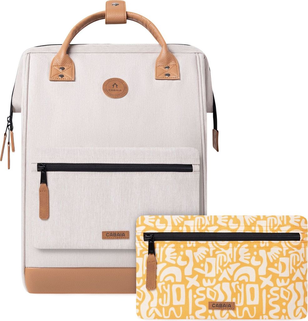 CABAIA Freizeitrucksack Rucksack mit Laptopfach Adventurer Melanged Backpack 23L Arequipa beige