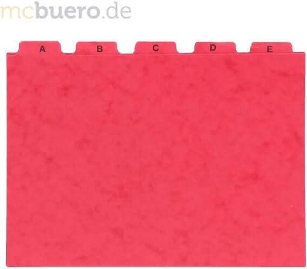 Pagna Leitregister A5 25tlg. A-Z rot