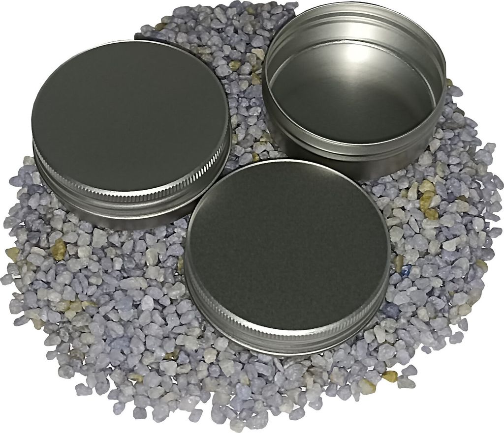 100 Blechdosen Aluminium Irina 35 ml mit Schraubdeckel