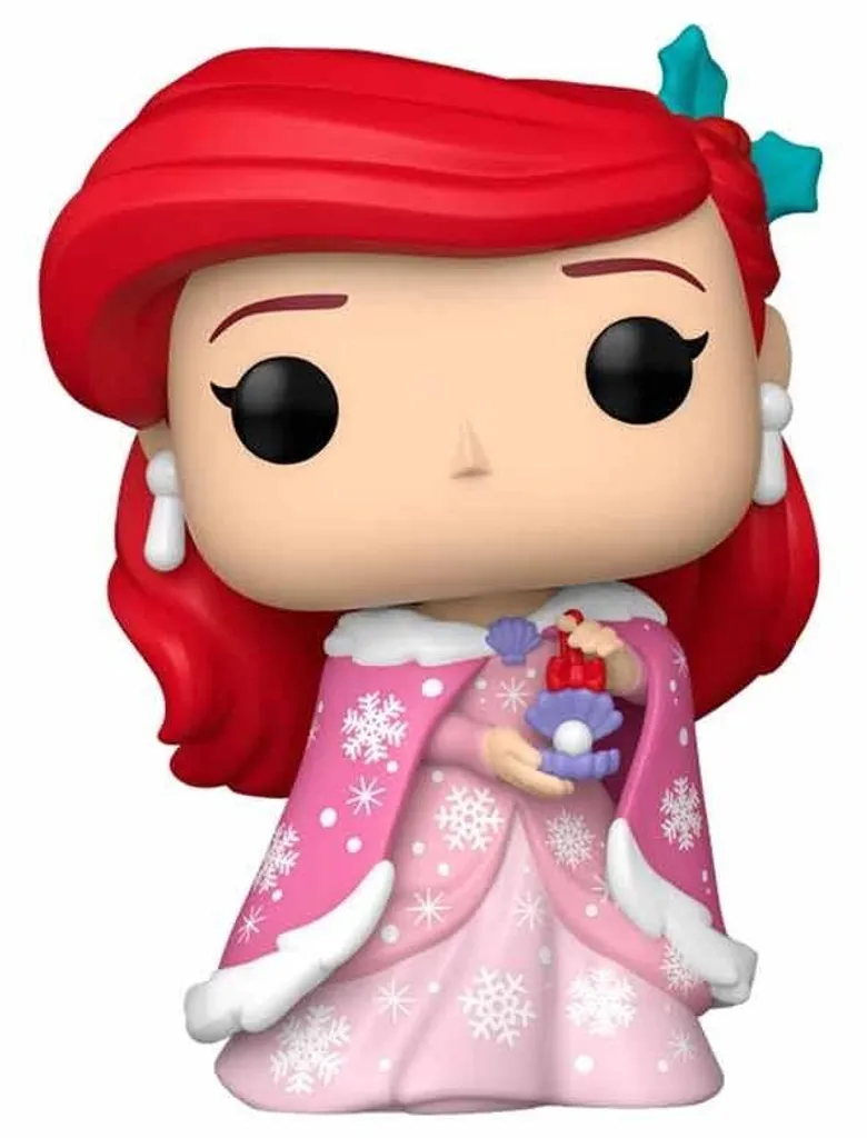 Figurine Disney Petite Sirène pailletée, jouet étanche de 12cm