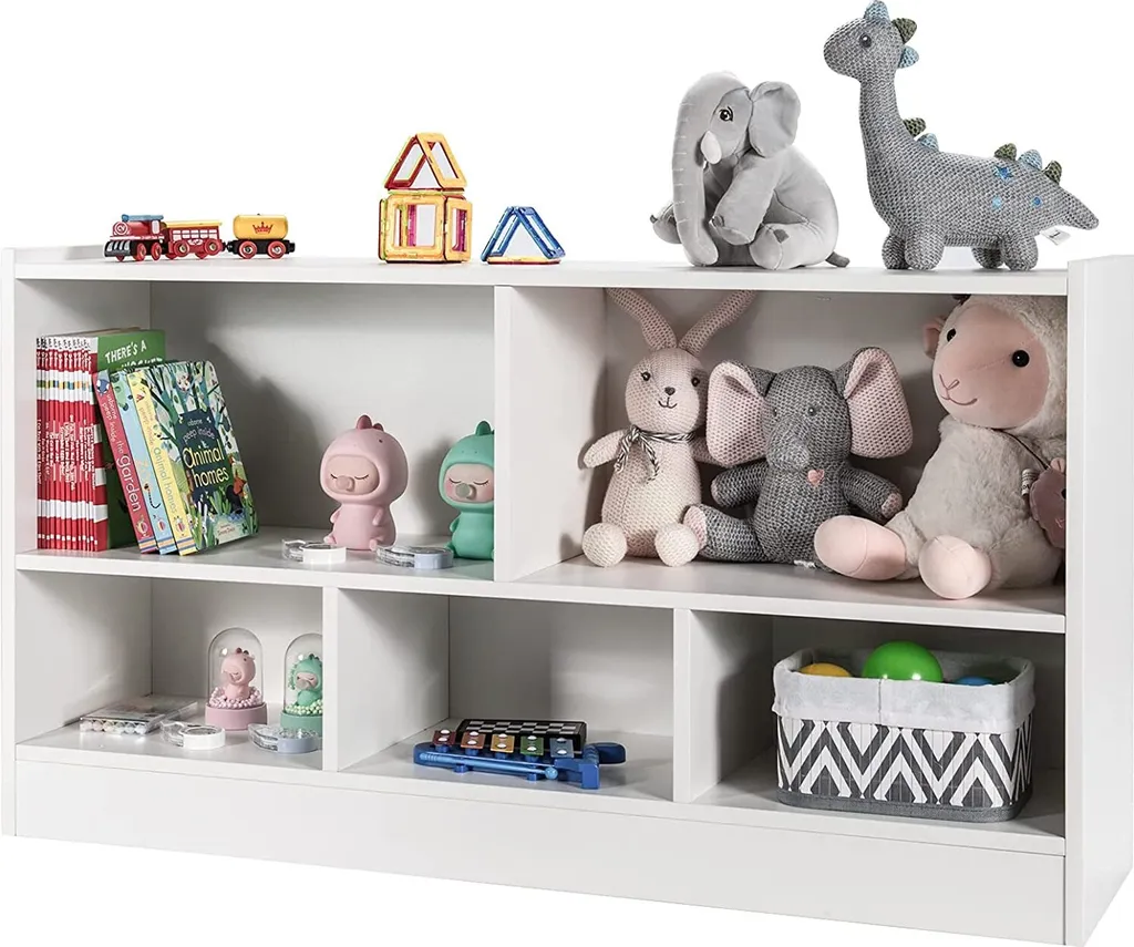 Organisateur de Jouets Bas pour Chambre d'Enfant et Coin Lecture
