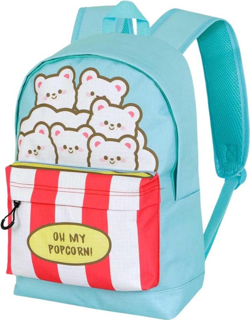 Einteiliger Schulrucksack Oh My Pop! Popcorn Blau 31x44x18 cm