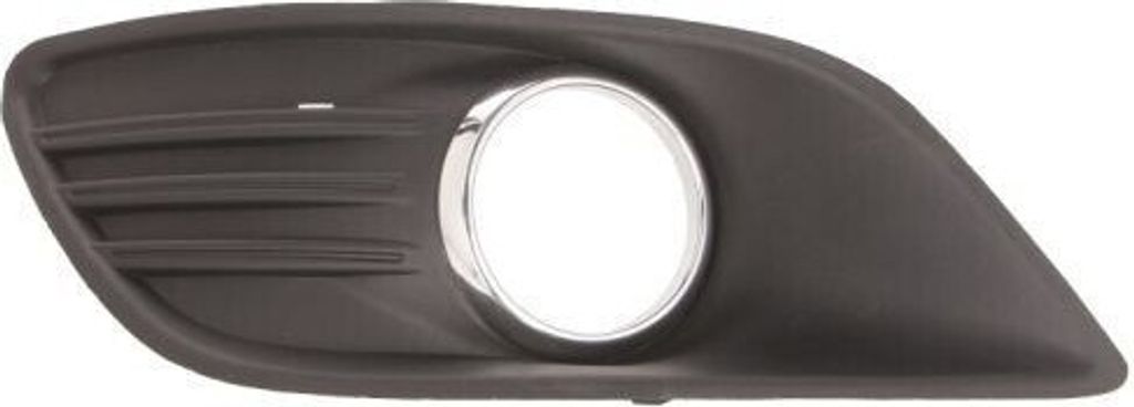 BLIC Lüftungsgitter Grill Stoßfänger für FORD Focus II Schrägheck (DA, HCP, DP) mit Loch/Löchern für Nebellampen Chrom