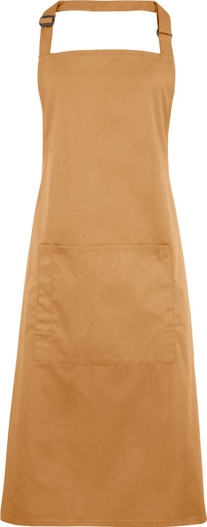 Premier Damen Schürze mit Tasche bunt RW1069 (Einheitsgröße) (Camel)