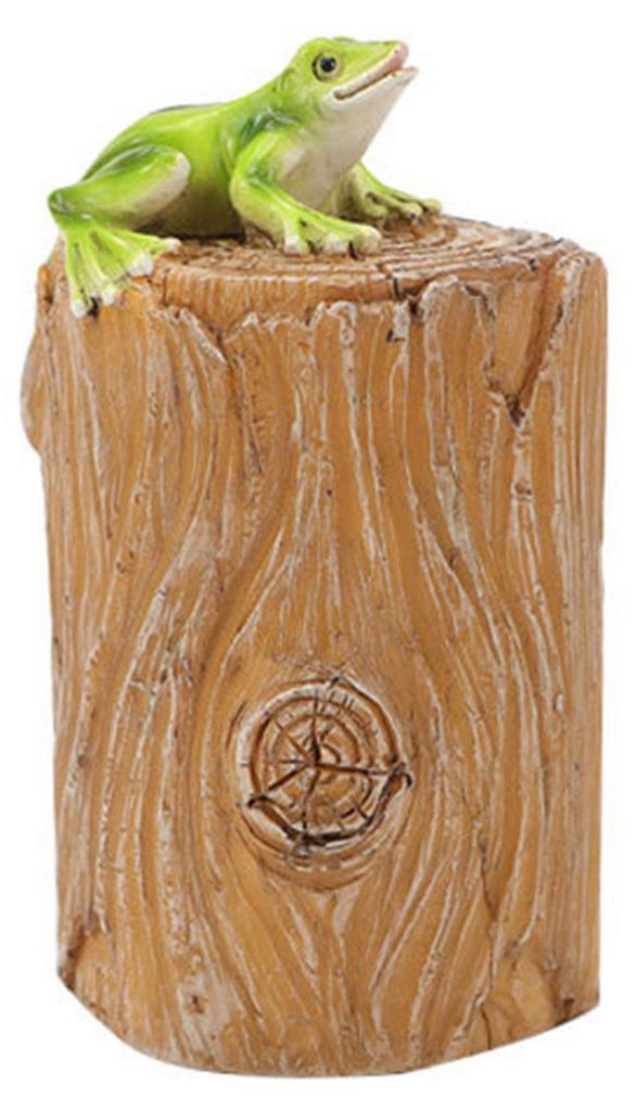 Tier-Schlüsselbox für den Außenbereich, versteckter Schlüsselhalter in Form einer Tierfigur (Eichhörnchen, Igel, Frosch) für Garten und Veranda