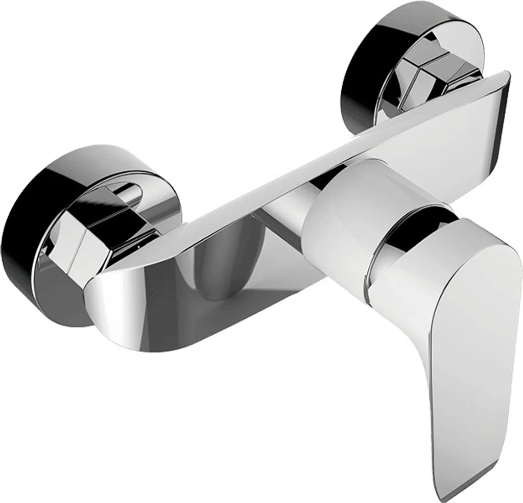 Miscelatore Doccia Moderno Bianco Cromo | Design Minimal senza Set Doccia