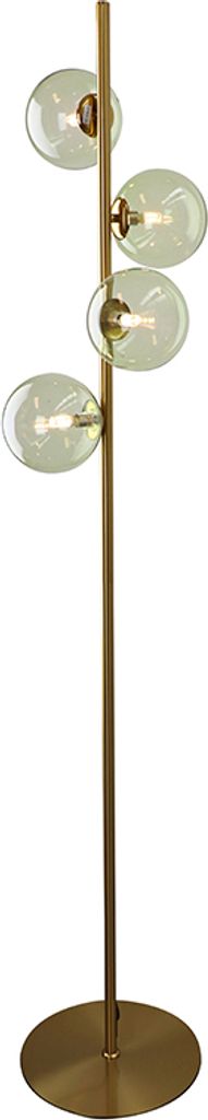 Olucia - REMO - Stehlampe - Grün / Messing Produktbild 
