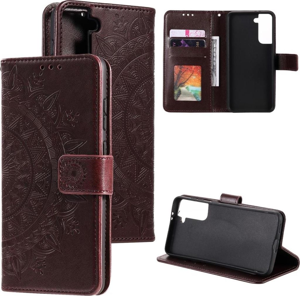 Hülle für Samsung Galaxy S21 Handyhülle Flip Case Cover Schutzhülle Tasche Mandala
