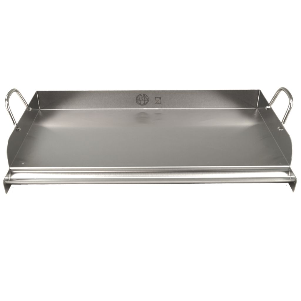 GasSaf Edelstahl-Grillplatte 63,5x40,6 Cm – Flache Oberseite Für Grill & Herd