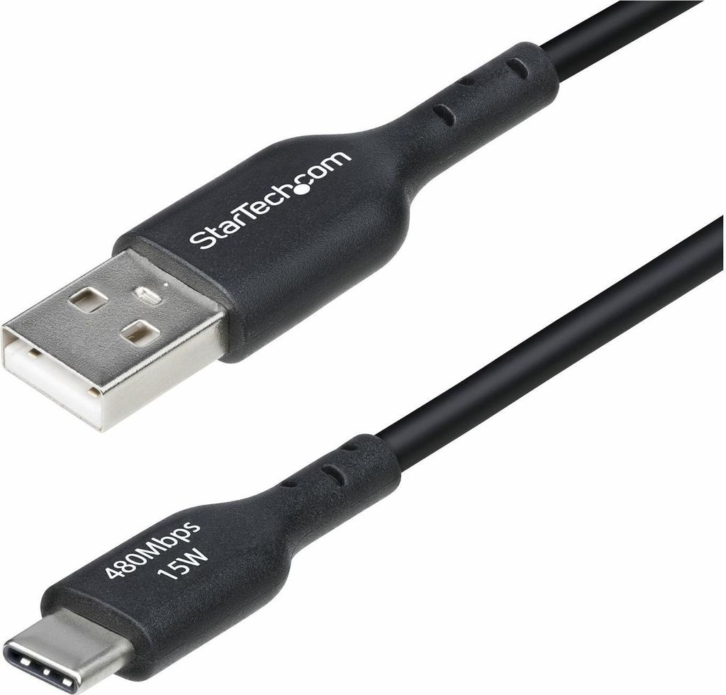 StarTech.com USB2AC1MNC, 1 m, USB A, USB C, USB 2.0, 0,48 Obrázek produktu 