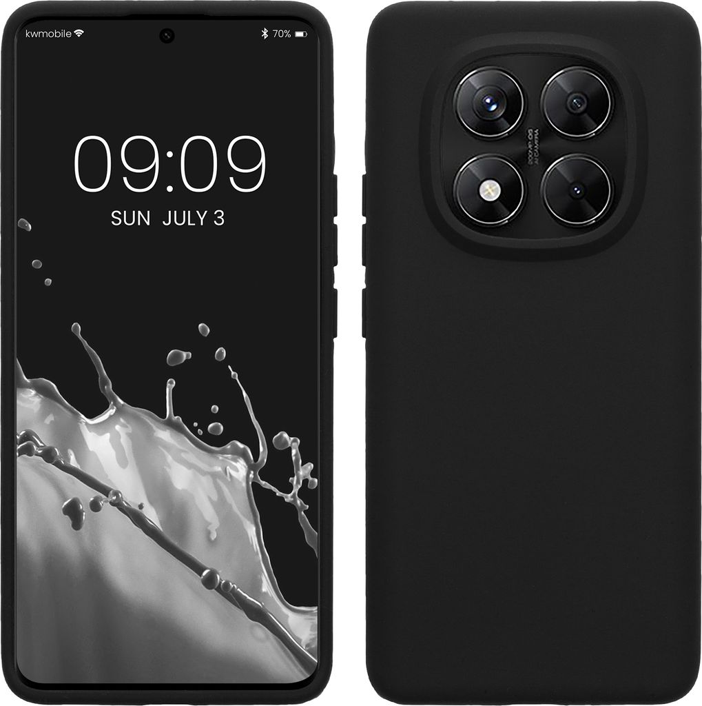 kwmobile Hülle kompatibel mit Xiaomi Redmi Note 14 Pro 5G / Redmi Note 14 Pro+ 5G / Poco X7 Hülle - Silikon Handy Case - Handyhülle weiche Oberf...