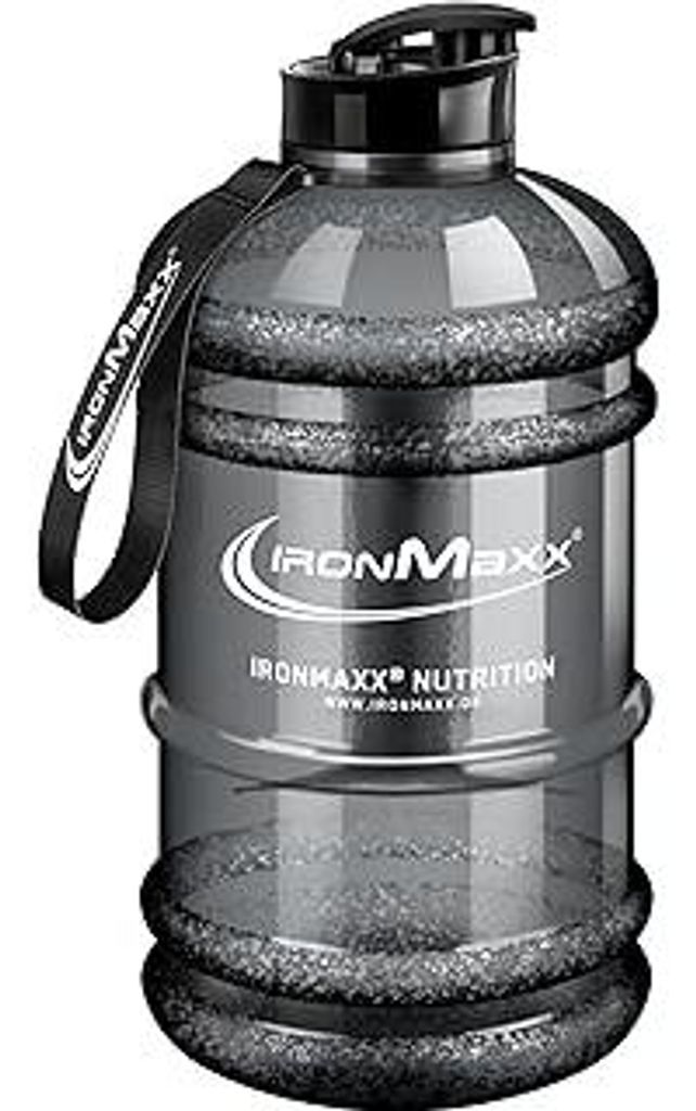 IronMaxx Water Gallon - Grau 2200ml | BPA & DEHP frei | auslaufsichere Trinkflasche mit Messskala | in verschiedenen Farben erhältlich