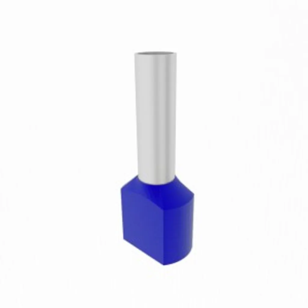 Kit 100 Terminali Doppi Isolati Blu 2,5mmq TE2510 Elpromet 0378